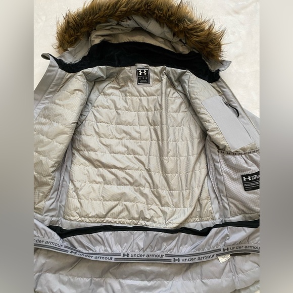 Women's Under Armour Coldgear Infrared Ski/Snowboard Grey Jacket XS - Picture 5 of 13